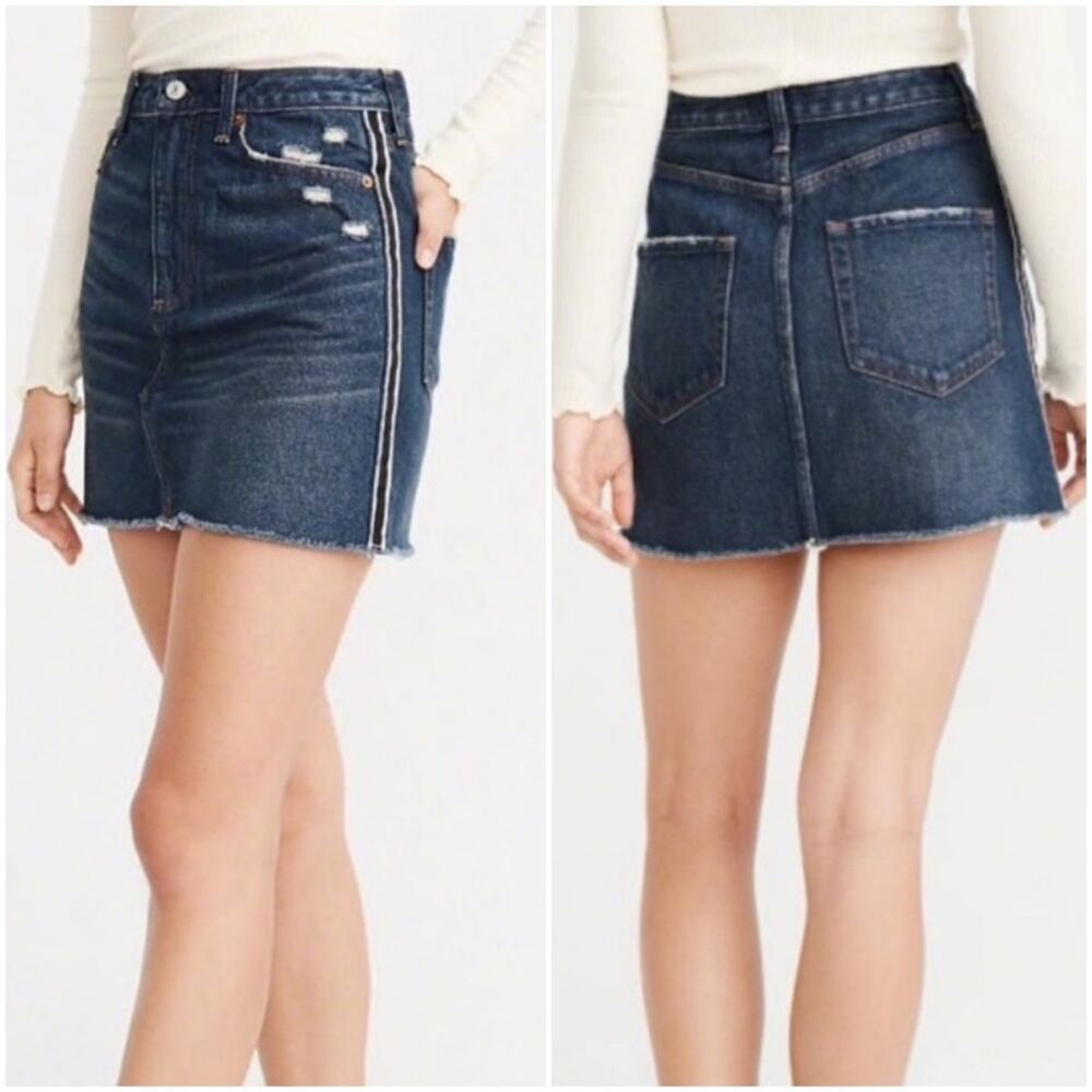 Abercrombie & Fitch Zoe Vintage A-Line Denim Skirt